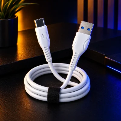 کابل تبدیل USB به Type-C مدل TC-1002 | سیم شارژ و انتقال دیتا 1 متری