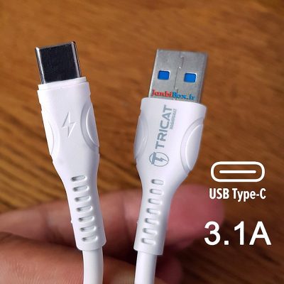 کابل تبدیل USB به تایپ سی مدل TC-1002 سیم شارژ و دیتا
