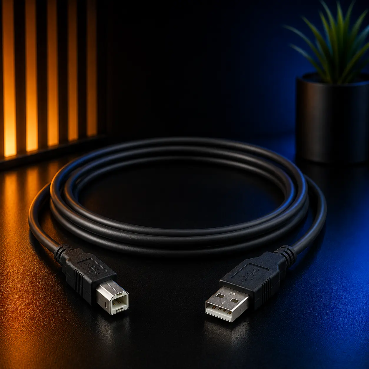 کابل پرینتر Gold Oscar طول 1.5 متر | کابل USB پرینتر