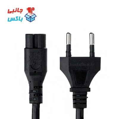 کابل برق دو پین رادیویی سیم دو چاک برق 1.5 متر