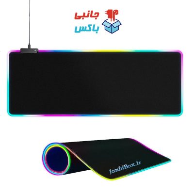 ماوس پد گیمینگ RGB زیر موس آرجی بی دارای رنگ و حالت های مختلف