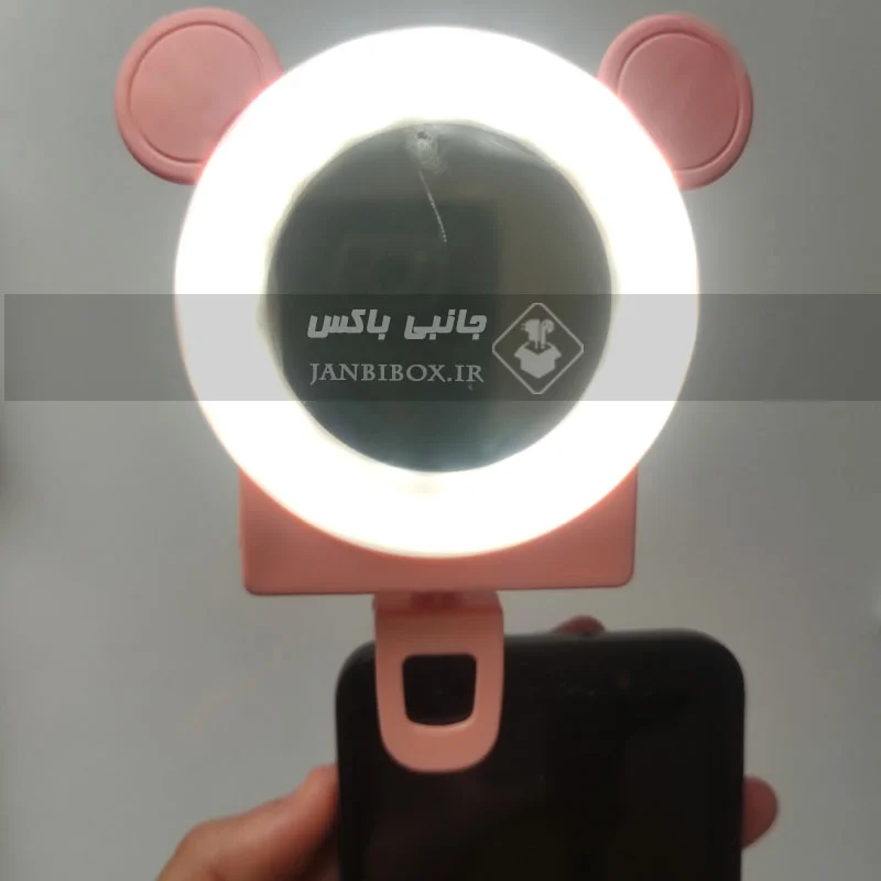 رینگ لایت سلفی موبایل آینهدار طرح گربهای فانتزی مدل XM777-2 - تصویر 10