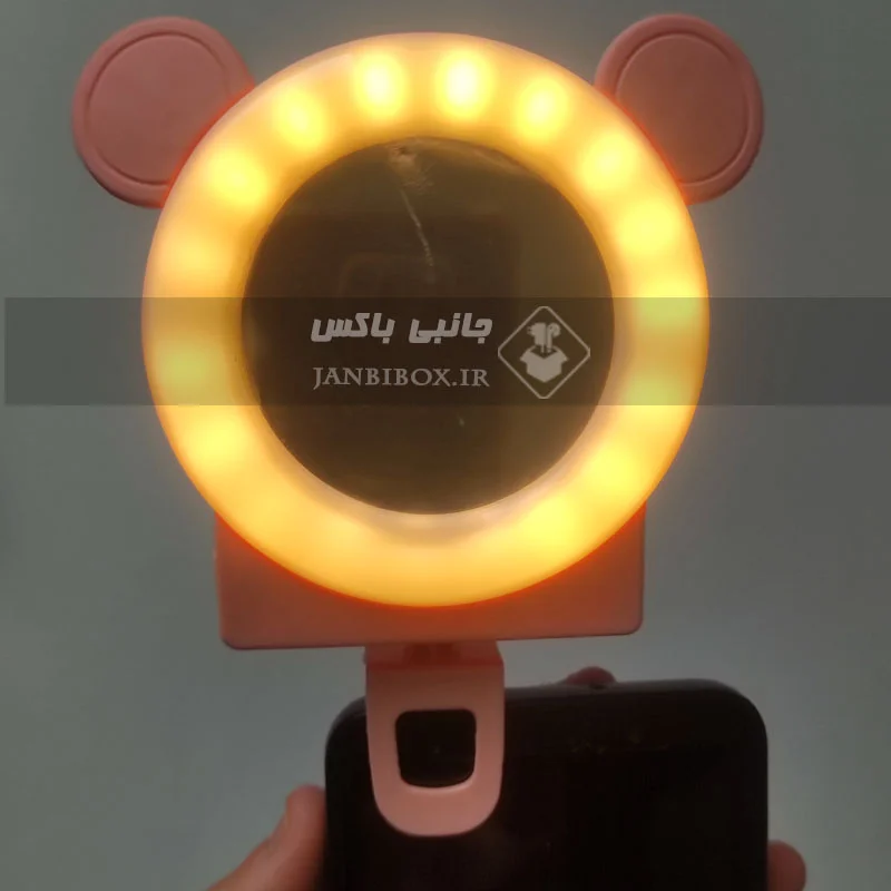 رینگ لایت سلفی موبایل آینهدار طرح گربهای فانتزی مدل XM777-2 - تصویر 9