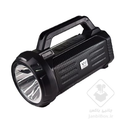اسپیکر بلوتوثی شارژی WSA-864 بلندگو قابل حمل دارای پنل خورشیدی و چراغ قوه و پاوربانک