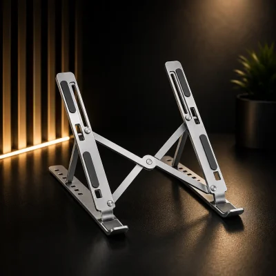 پایه نگهدارنده لپ تاپ و تبلت فلزی تاشو مدل Laptop Stand قابل تنظیم