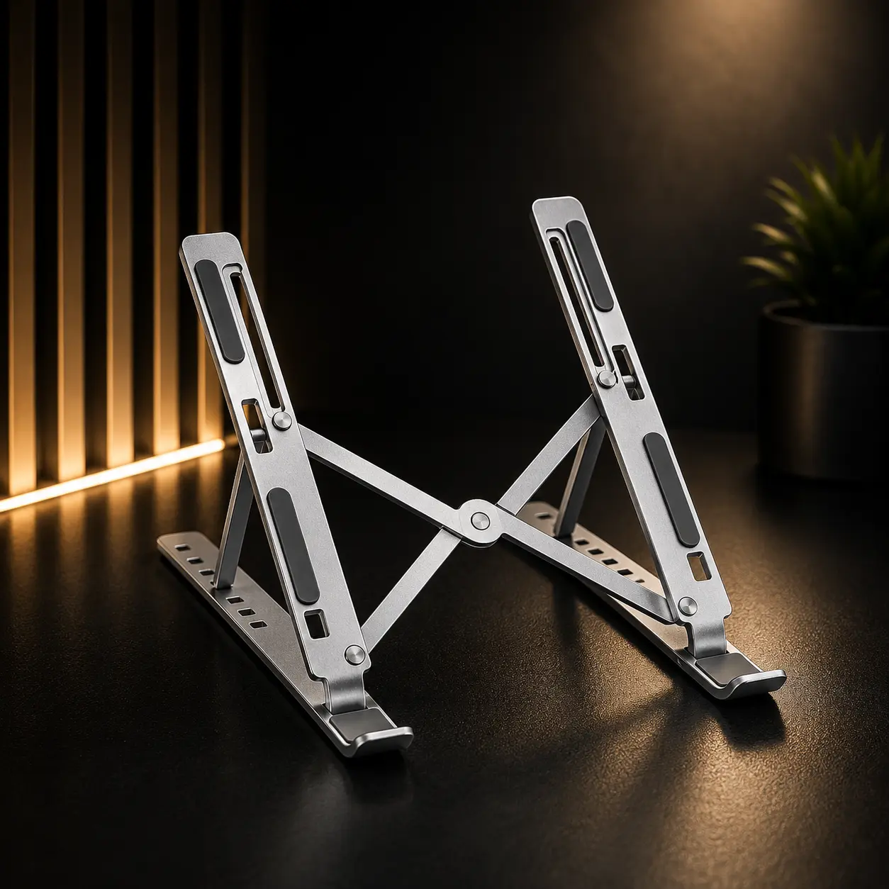 پایه نگهدارنده لپ تاپ و تبلت فلزی تاشو مدل Laptop Stand قابل تنظیم