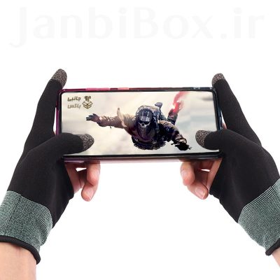 دستکش بازی موبایل دو انگشتی آستین کنترل کننده انگشت و عرق گیر گوشی و تبلت